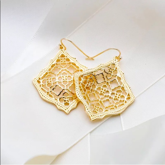 💛Kendra Scott💛 Kirsten Filigree Dangle Earrings - Picture 4 of 4